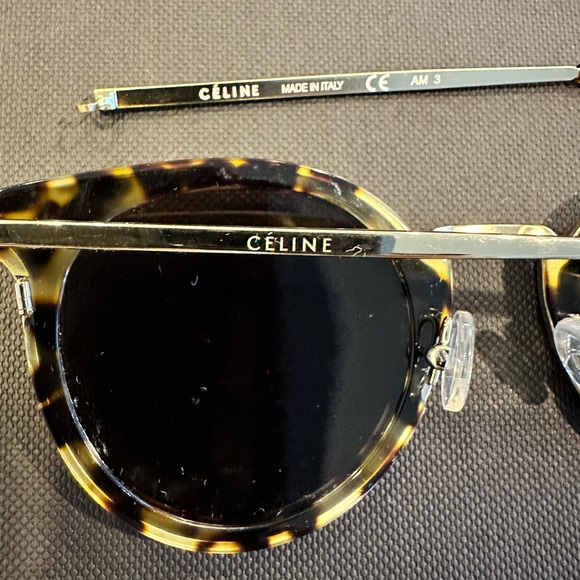 Celine Leopard Gold-Tone Shades - Picture 4 of 5